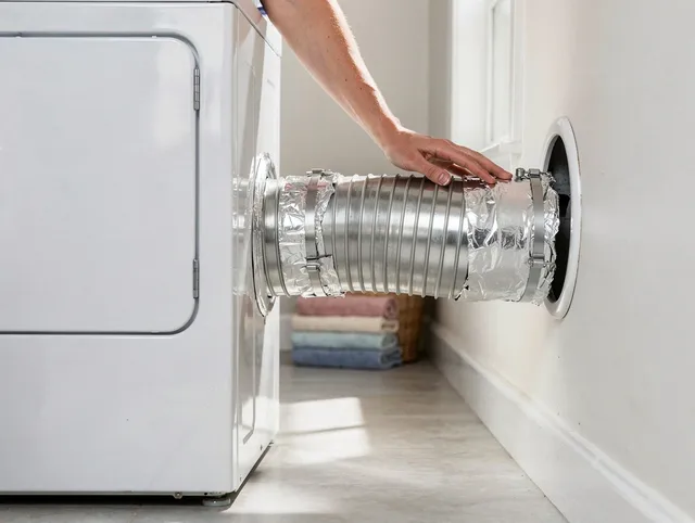 Professional dryer vent hose installation by Jupiter Dryer Vent Cleaning in Jupiter